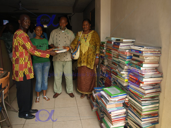 Klimax International High Secondary School book donation